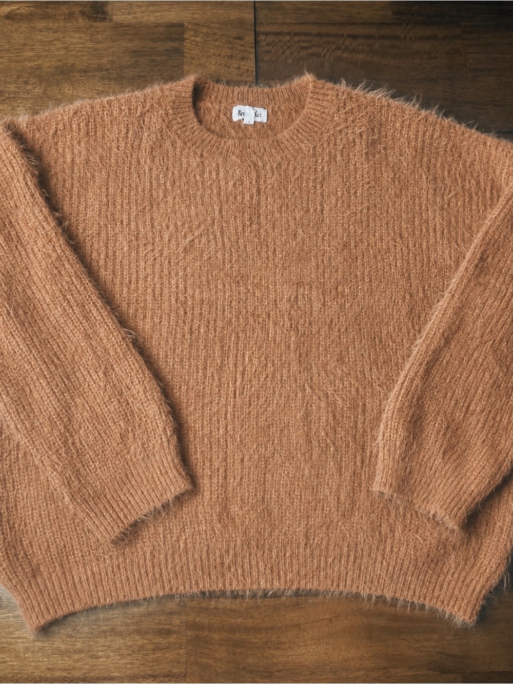 VICI Belfair Fuzzy Knit Sweater Light Mocha - Picture 3 of 6